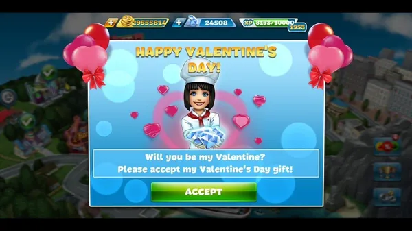 game valentine - Cooking Fever: Valentine's Day