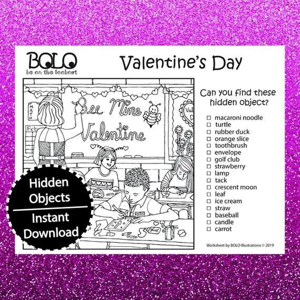 game valentine - Valentine's Day Hidden Objects